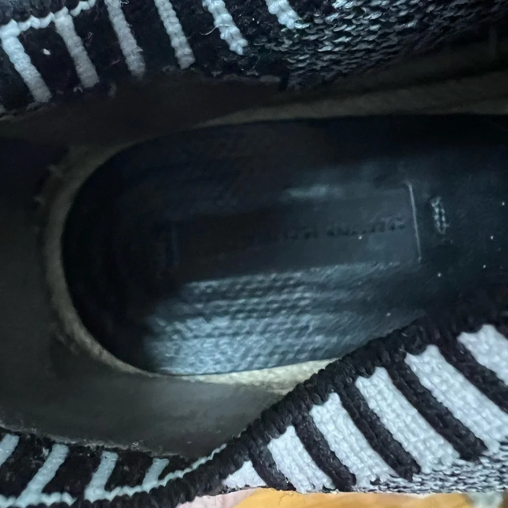 ALEXANDER‎ WANG Black And White Patterned Sock Shoe Espadrilles sneakers